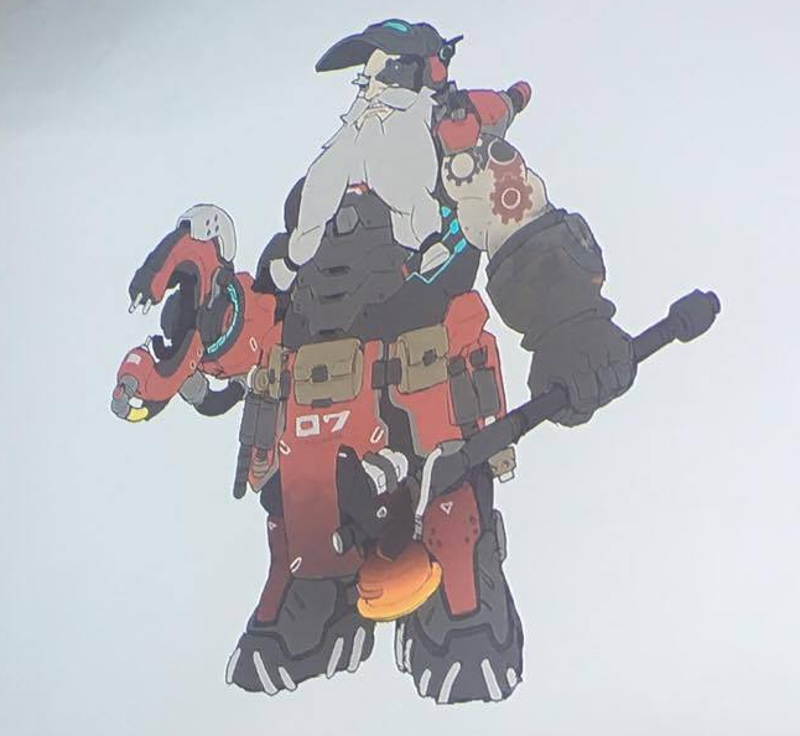 Illustration for article titled Overwatch's Unique Art Style Began With Torbjorn